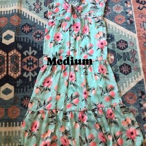 Floral Mint Green Dress